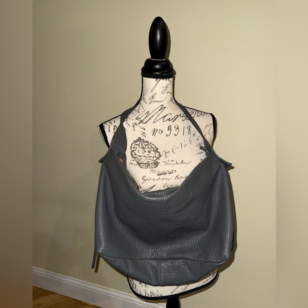 HOBO Gray Leather Bag
